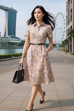 Stretch Georgette: Womanhood Shirt Dress