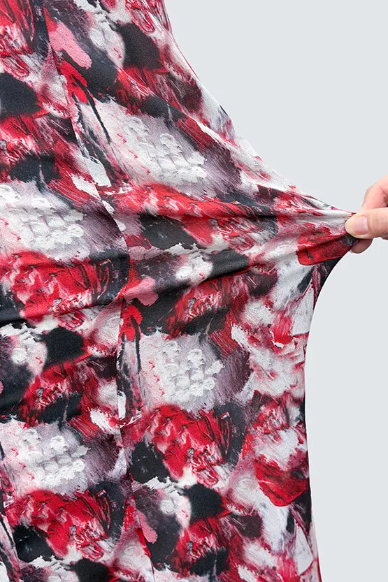 Stretch Chiffon: Mandarin Dress