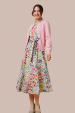 Stretch Chiffon: Stretch Chiffon - Kew Garden Long Mermaid Dress