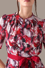 Stretch Chiffon: Passion Mandarin Mermaid Dress