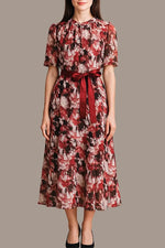 Stretch Chiffon: Passion Mandarin Long Mermaid Dress