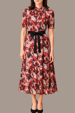 Stretch Chiffon: Passion Mandarin Long Mermaid Dress