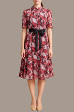 Stretch Chiffon: Passion Mandarin Mermaid Dress