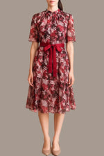 Stretch Chiffon: Passion Mandarin Mermaid Dress