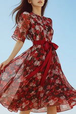 Stretch Chiffon: Passion Mandarin Mermaid Dress