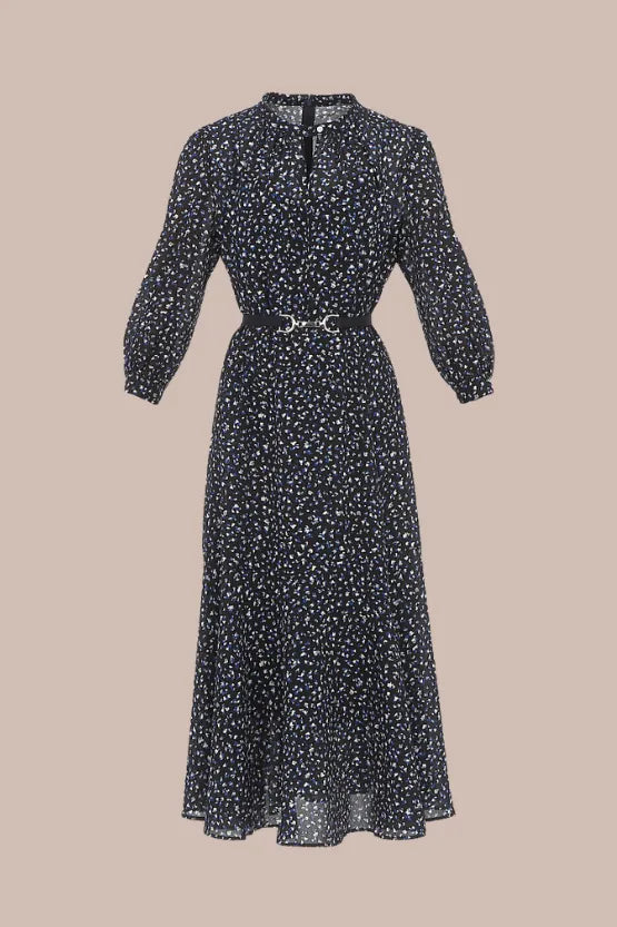 Stretch Chiffon: Crystal Drop Long Mermaid Dress