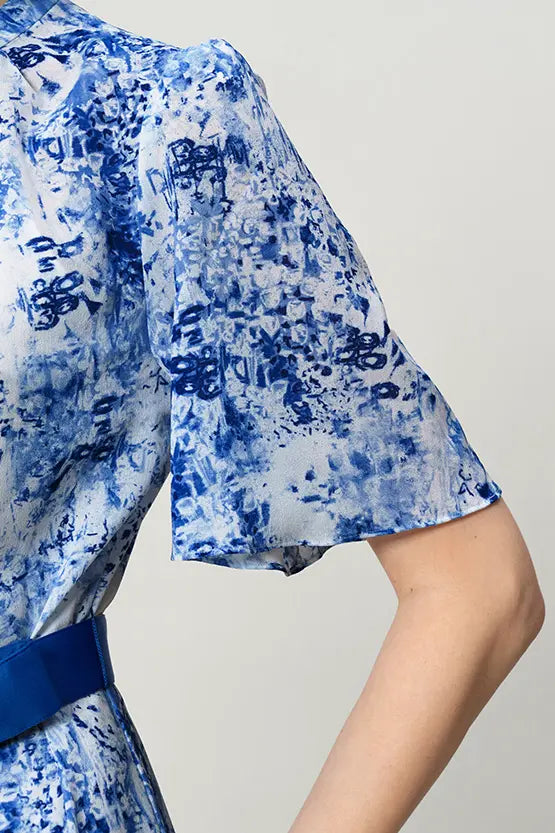 Stretch Chiffon: Knee-Length Mermaid Dress
