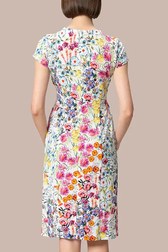 Stretch Jersey: Knee-Length Twisted Dress