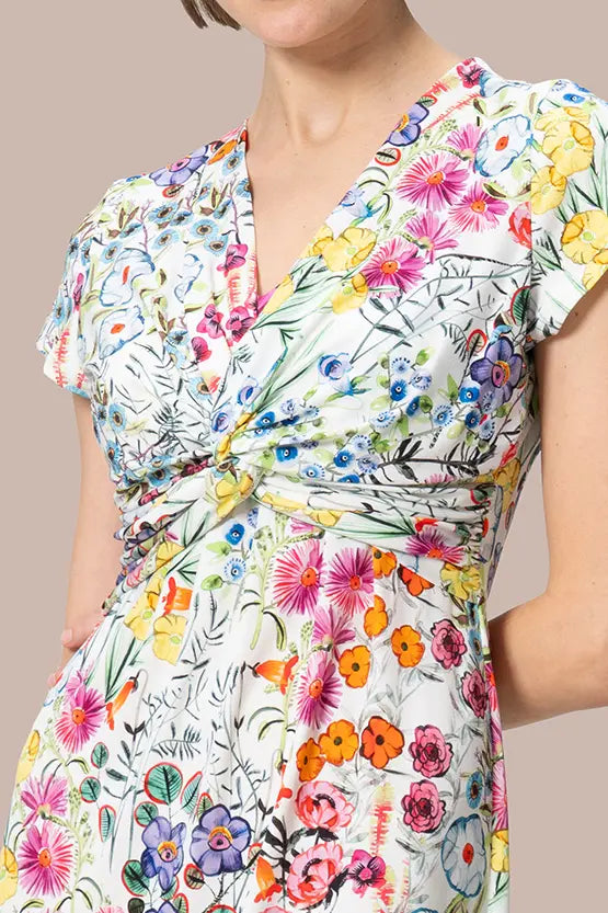 Stretch Jersey: Knee-Length Twisted Dress