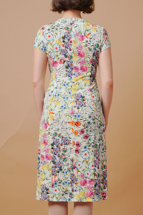 Stretch Jersey: Knee-Length Twisted Dress