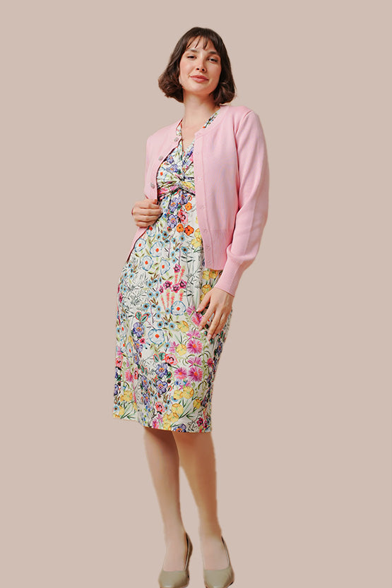 Stretch Jersey: Knee-Length Twisted Dress