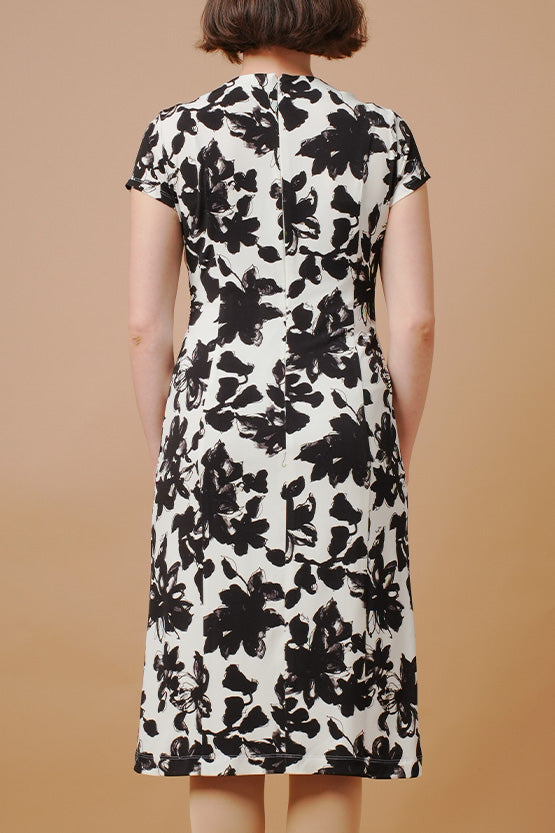 Stretch Jersey: Knee-Length Twisted Dress