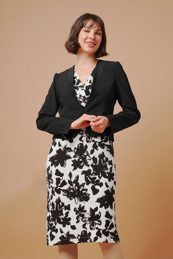 Stretch Jersey: Knee-Length Twisted Dress