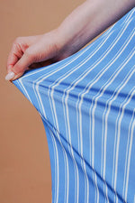 Stretch Jersey: Stretch Jersey Stripe Twist Dress