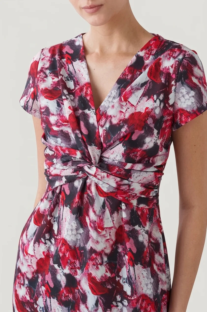 Stretch Jersey: Passion Twist Dress (Knee-Length)