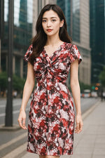 Stretch Jersey: Passion Twist Dress (Knee-Length)