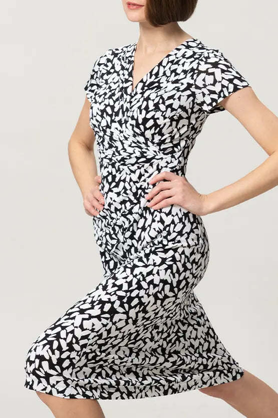 Stretch Jersey: Gathered Dress