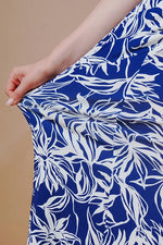 Stretch Jersey: Stretch Jersey Gekka Bijin Indigo Gathered Dress