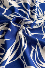 Stretch Jersey: Stretch Jersey Gekka Bijin Indigo Gathered Dress