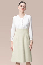 Stretch Georgette x Lame Jacquard Twisted Trapezoid Dress in metallic jacquard fabric.