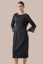 Lace Bell Sleeve Dress with a flattering silhouette, perfect for any occasion.