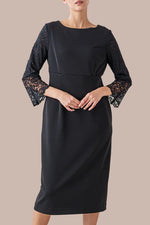 Space Material: Lace Bell Sleeve Dress