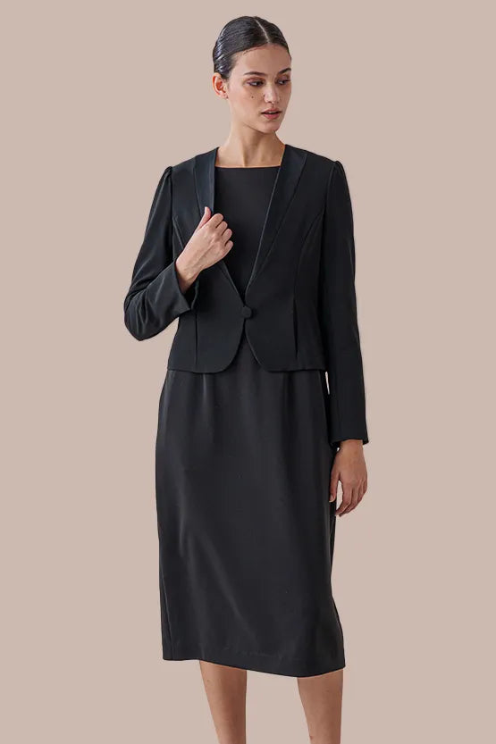 Space Material: Lace Bell Sleeve Dress