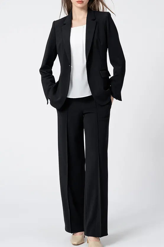 Comfort Georgette: Straight Pants