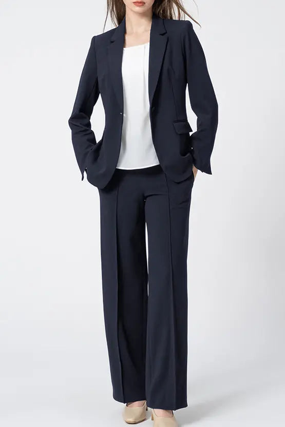 Comfort Georgette: Straight Pants