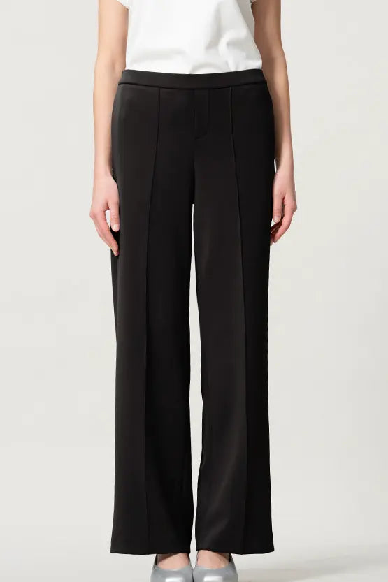 Space Material: Straight Wide Pants