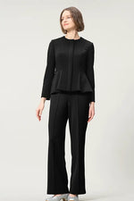 Space Material: Straight Wide Pants