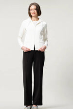 Space Material: Straight Wide Pants
