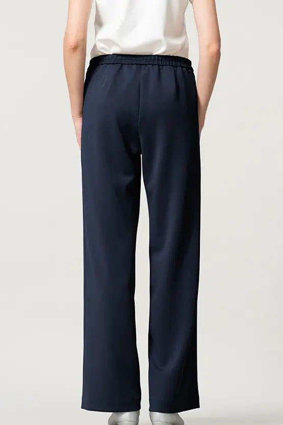 Space Material: Straight Wide Pants
