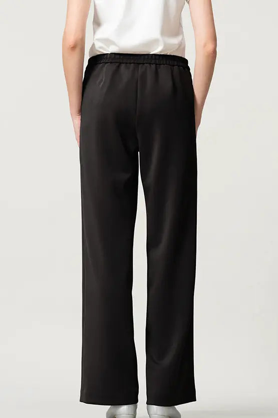 Space Material: Straight Wide Pants