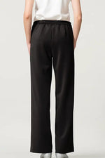 Space Material: Straight Wide Pants