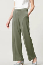 Space Material: Straight Wide Pants