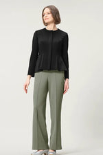 Space Material: Straight Wide Pants