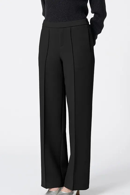Marshmallow Tech: Straight Wide-Leg Pants