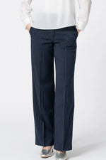 Active Warm Pinstripe: Straight Pants