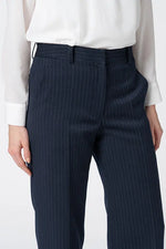 Active Warm Pinstripe: Straight Pants