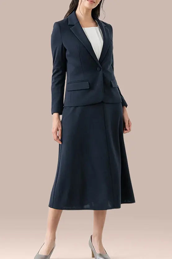 Double Jersey: Mid-Calf A-Line Skirt