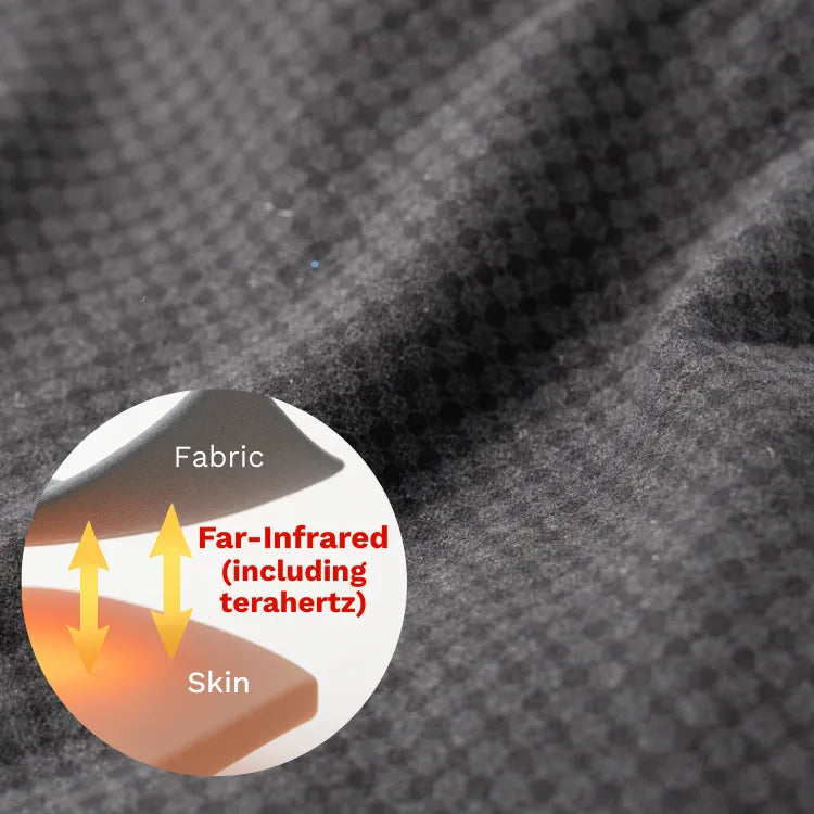 Promotes healthy circulation through far-infrared technology, creating a gentle, soothing warmth
