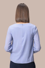 Stretch Chiffon: Square Neck Top