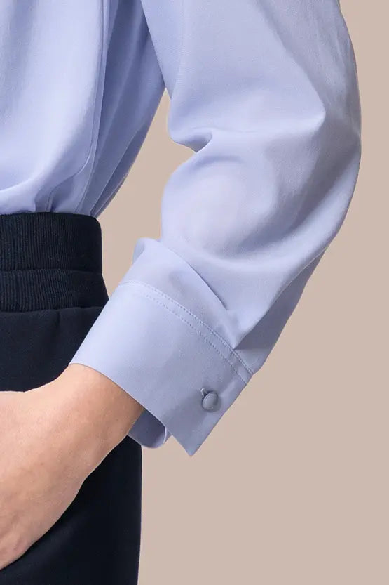 Stretch Chiffon: Square Neck Top