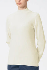 Washable Wool Knit: High-Neck Top