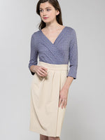 Cornflower Cache-Coeur Cocoon Dress