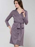 Lavender Wrap Dress