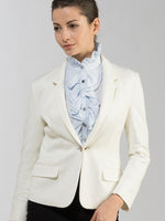 White Stretch Tailored Jacket