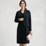 Double Jersey: Double Jersey White V-Neck I-Line Dress
