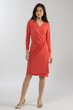 Pink Grapefruit Asymmetry Dress